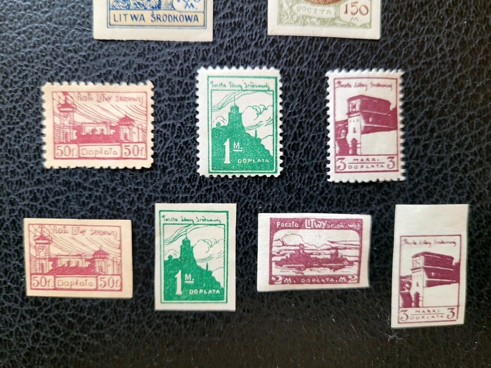 Central Lithuania: 42 Diff Mostly Mint, 1920-22, Scott Catalog Value $ 33.35