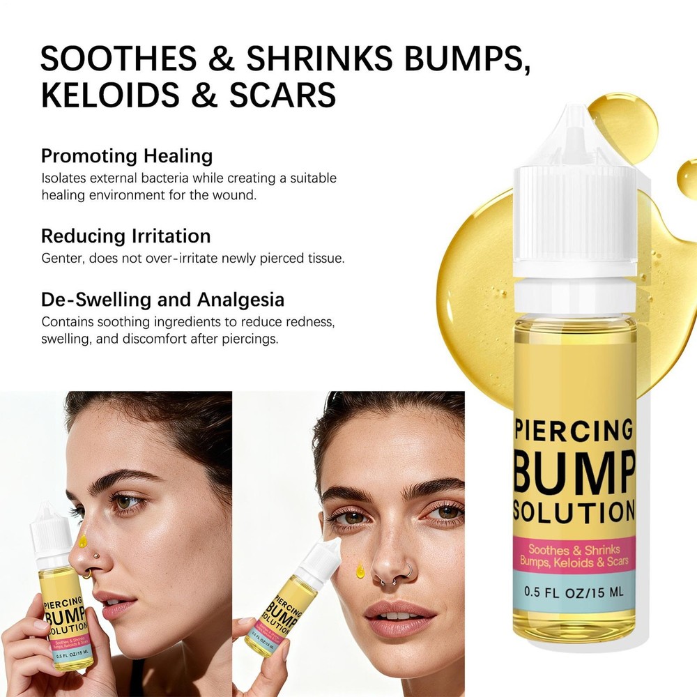 Piercing Aftercare Solution 15ml AntiBacterial Prevent Infection EasyPiercing