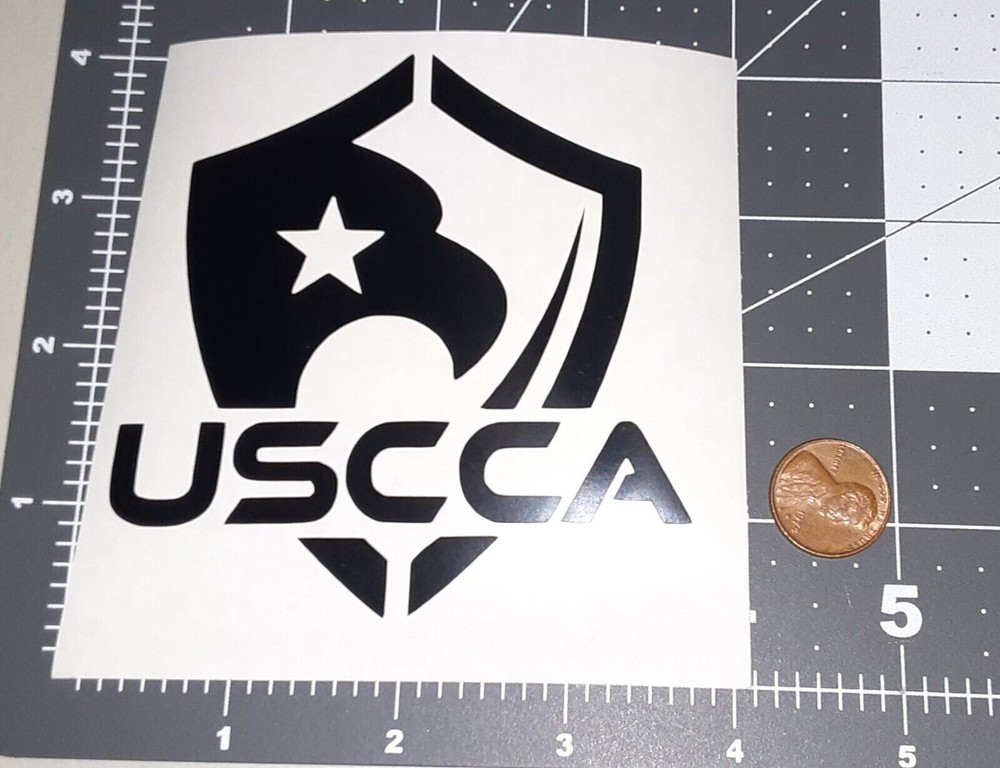 USCCA Sticker Decal Concealed Carry Association Eagle Die Cut Vinyl Transfer