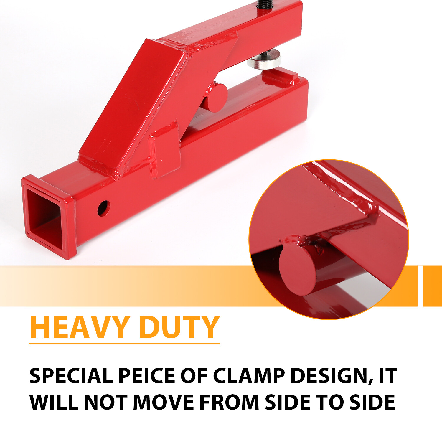 Upgraded Clamp On Trailer Hitch Ball Mount Receiver For Bobcat Tractor Bucket