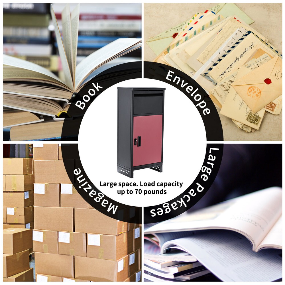 Lilypelle Package Delivery Boxes for Outside Anti-Theft Lockable Parcel Drop Box