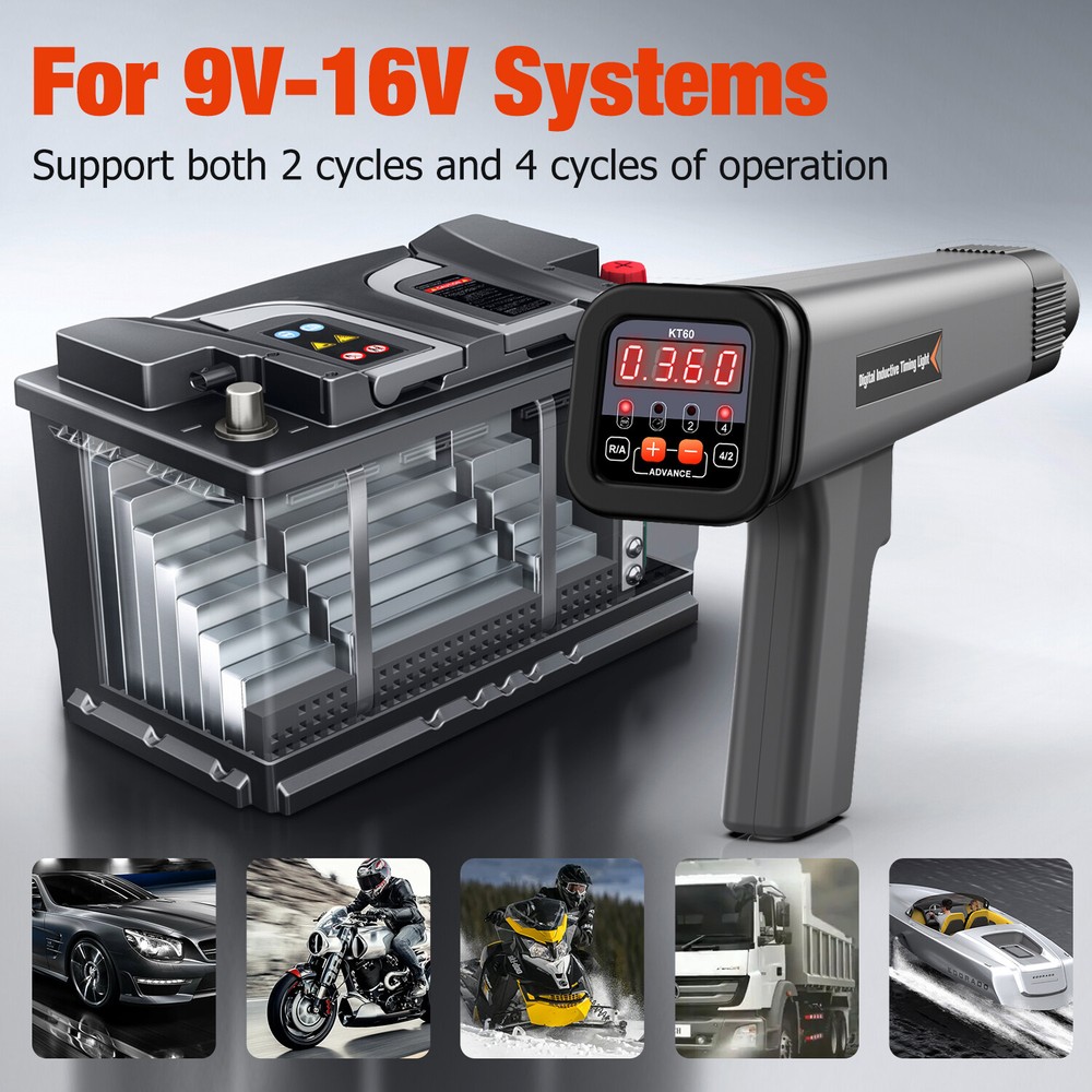 Automotive Digital Timing Light Engine Petrol Gun Inductive Ignition Stroke