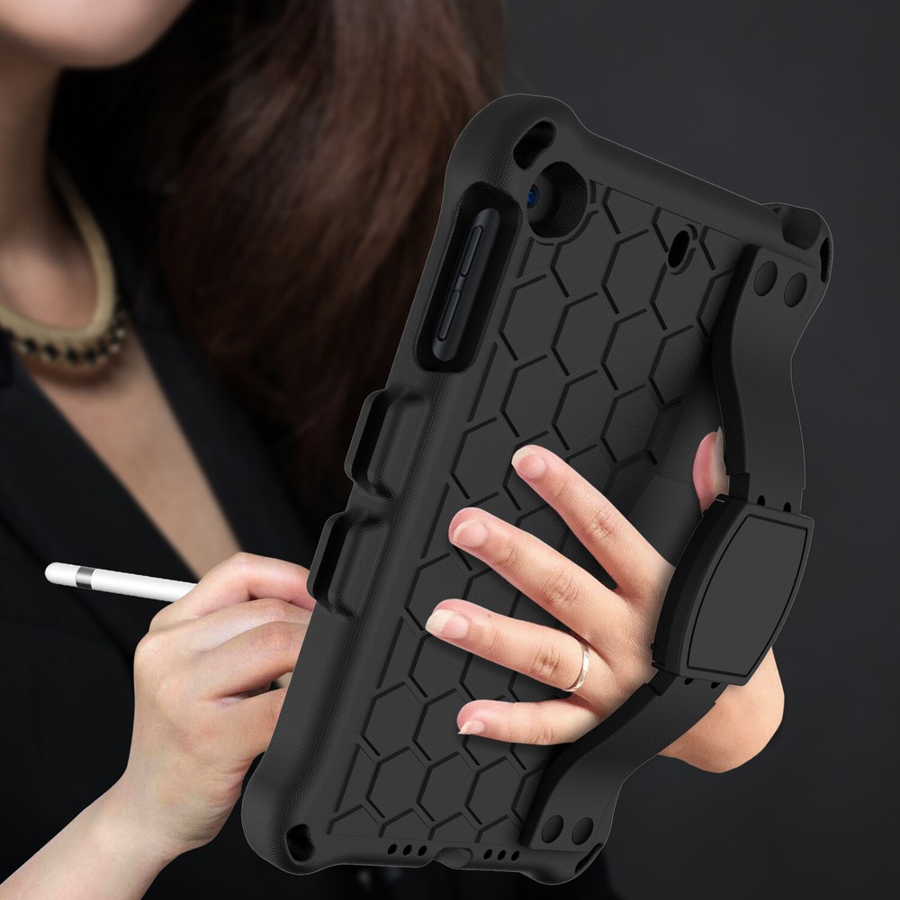 For iPad 5th 6th 7th 8th 9th 10th 11th Gen A16 Shockproof Case W/Shoulder Strap