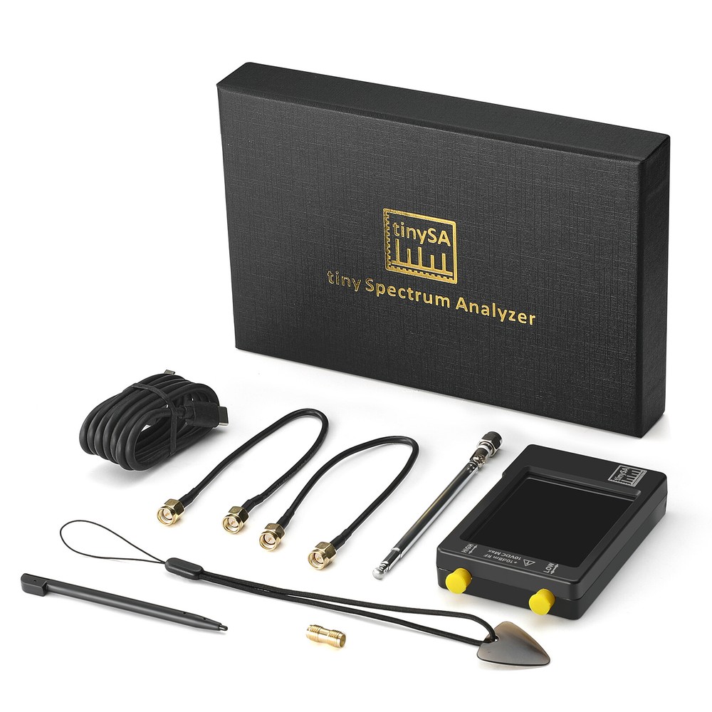 2.8" LCD TinySA Spectrum Analyzer 100kHz--960MHz Frequency Analyzer USB Type-C