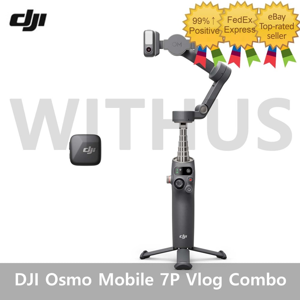 DJI Osmo Mobile 7P Vlog Combo (DJI Mic Mini Transmitter Infinity Black)_