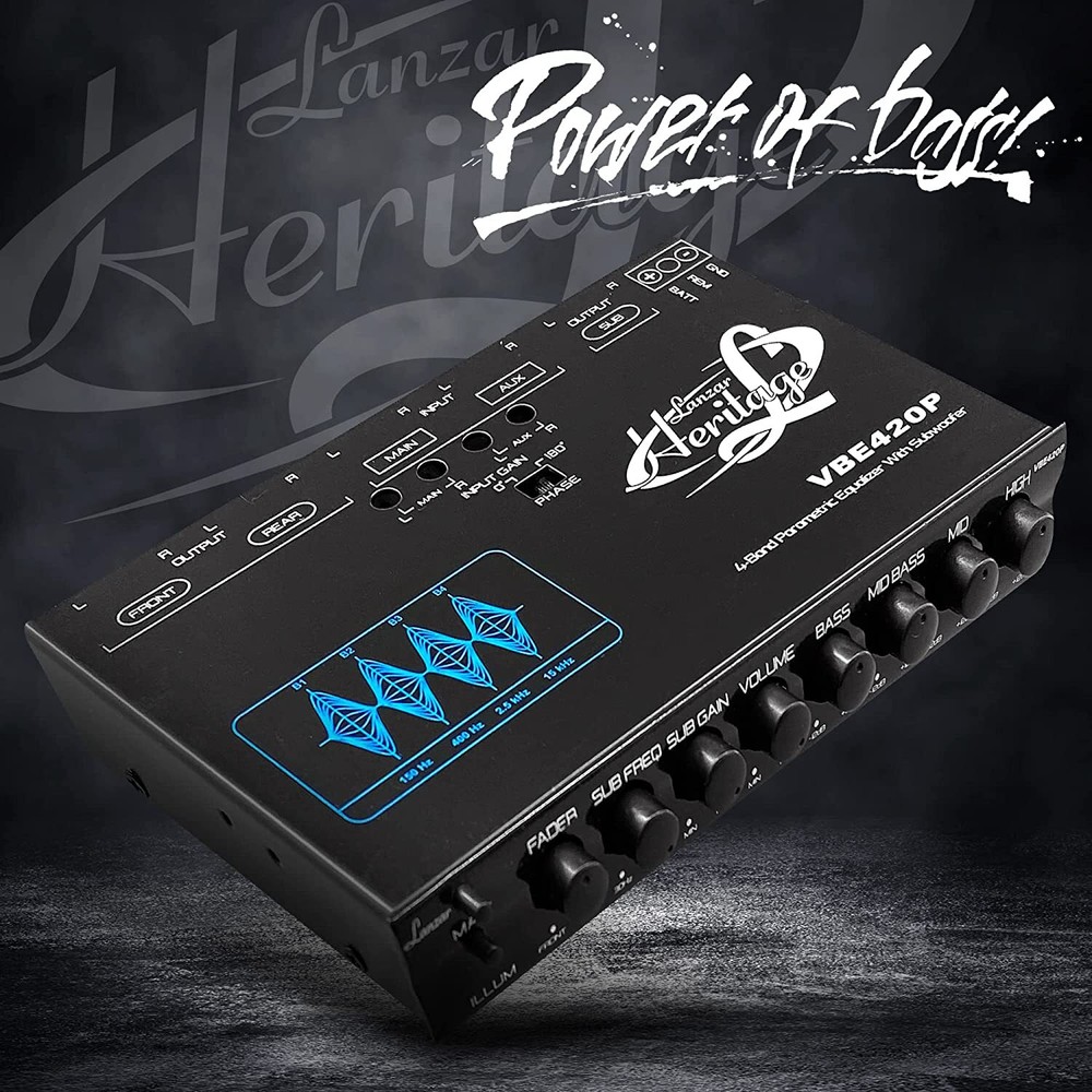 Lanzar VBE420P 4 Band Parametric Equalizer