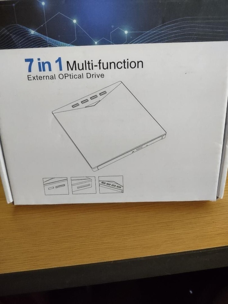 New 7 in 1 External Optical Drive Multi Function USB Disc SD XD013