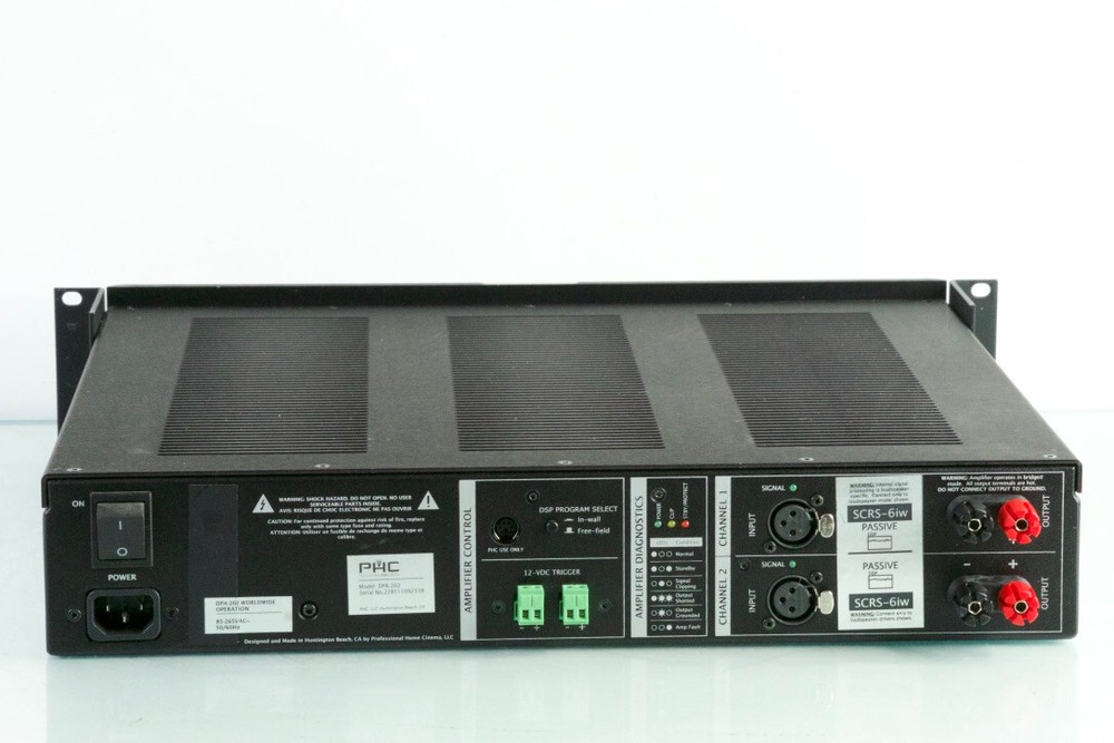 PHC DPA-202 Professional Power Amplifier With DSP Engine n928
