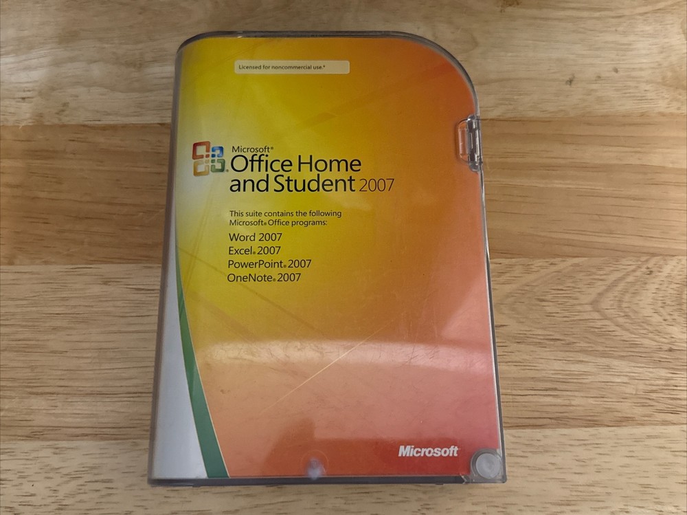 Microsoft MS Office 2007 Home & Student with Case and Product Key