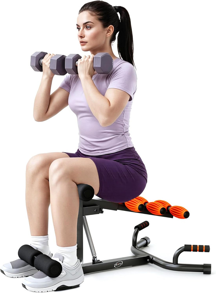 Deep Squat Machine, Adjustable Glutes Trainer Machine, Core & Abs for Low Impact