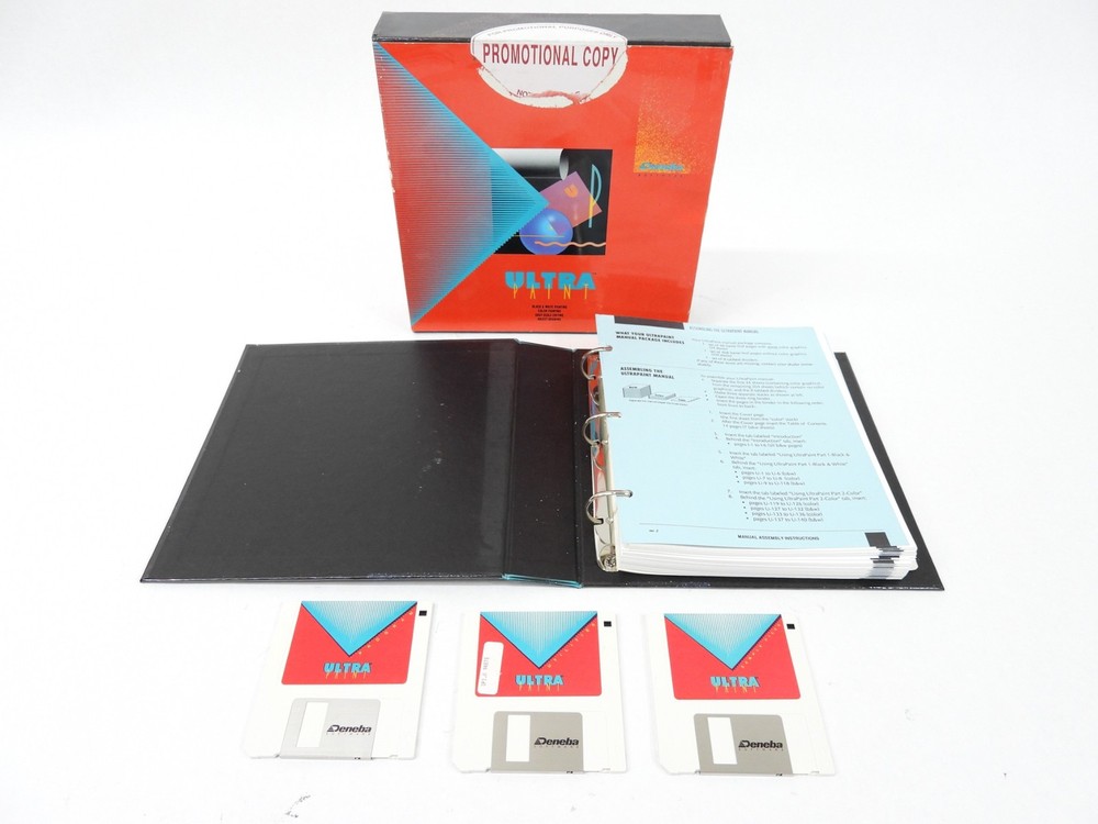 Deneba Ultra Paint Vintage Computer Software program With Box And Manual (nice)