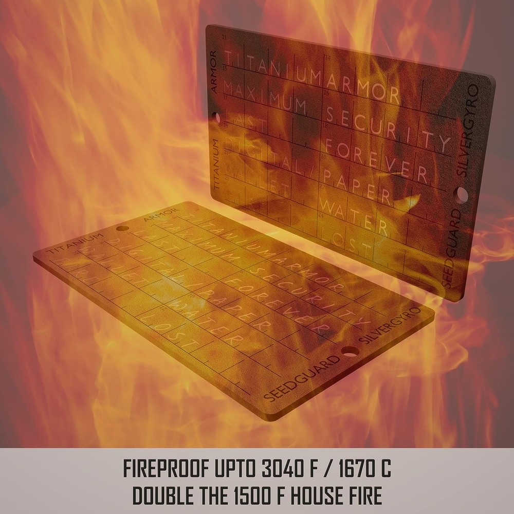 Titanium Armor Crypto Seed Storage Wallet