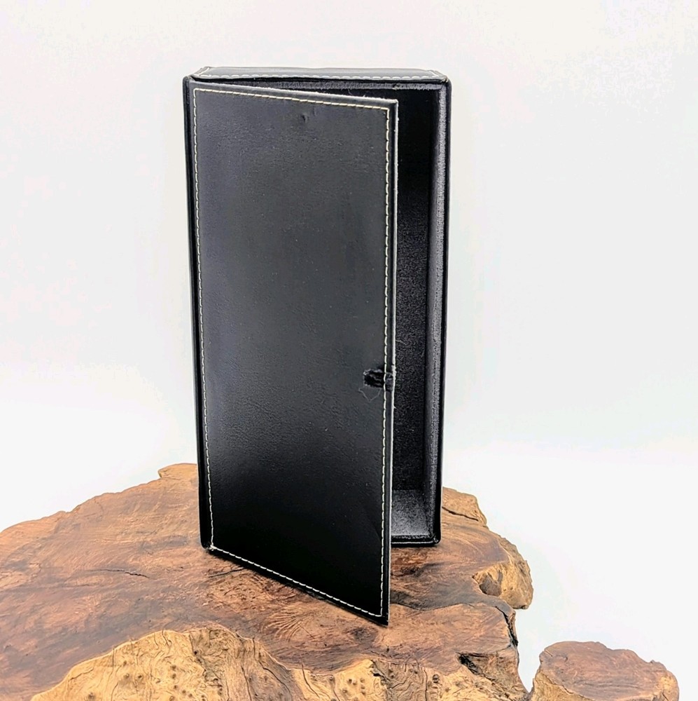 BMW Vintage Tissue Box Holder Cover Rectangular Black 10"