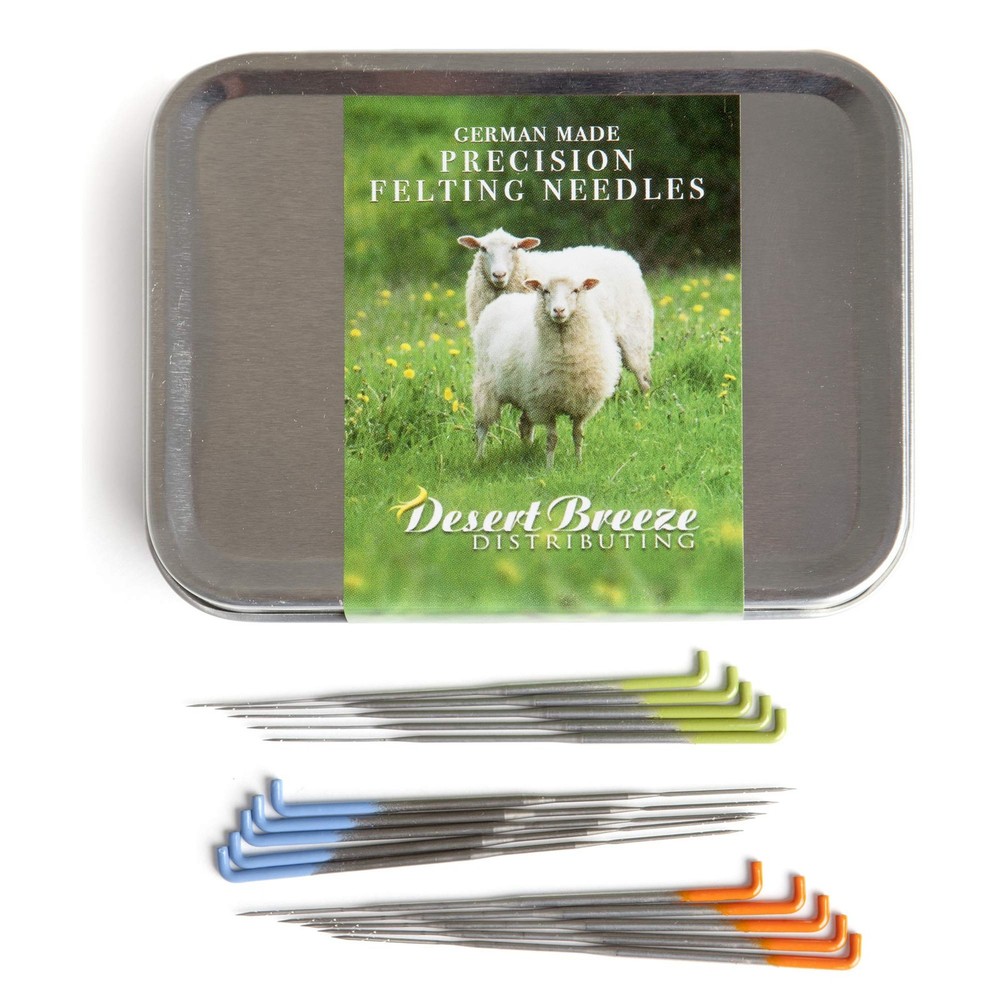 Felting Needles Set Set mixed Sizes include Storage Tin mixed In