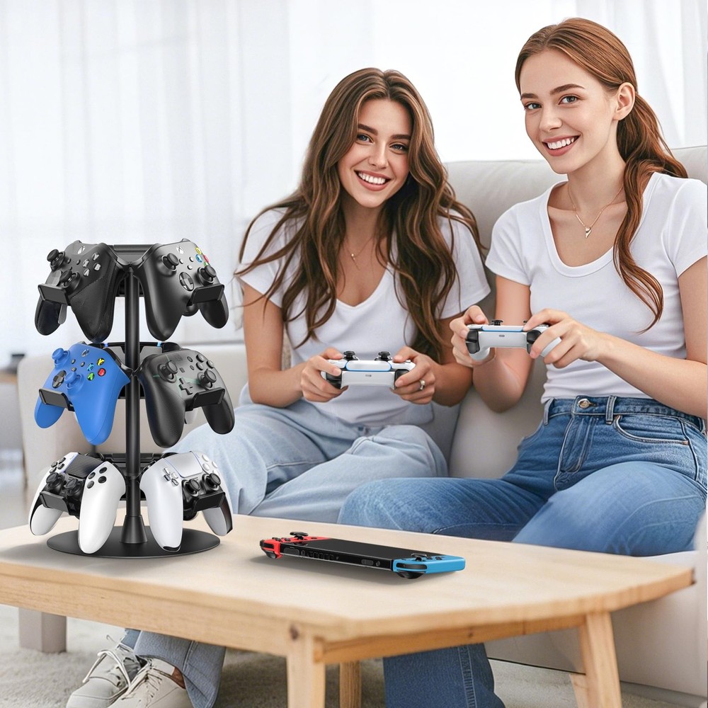 Headset Stand 3 Tiers for Desk, Rotatable Gaming Controller Stand for PS5/PS4...