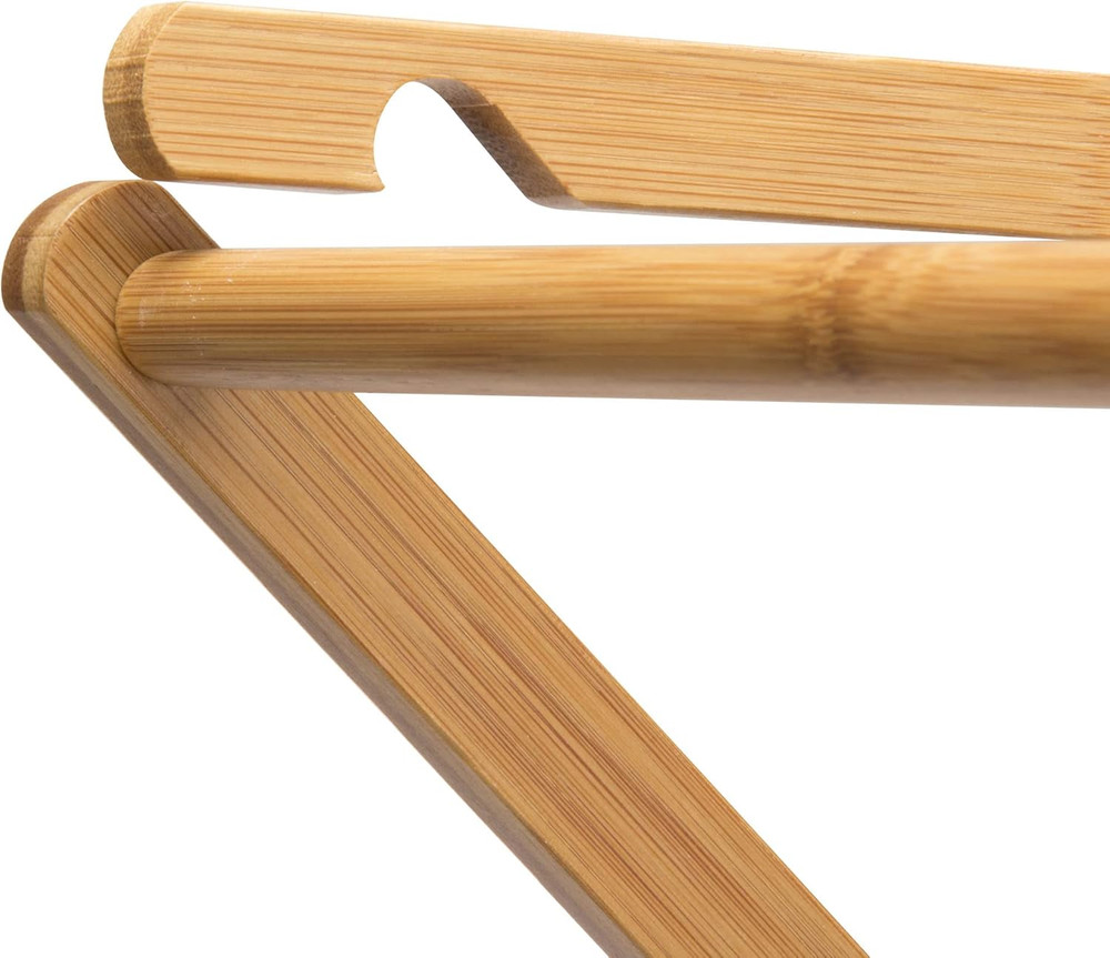 Household Essentials Bamboo Folding Clothes Drying Rack, Upscale Laundry Rack wi