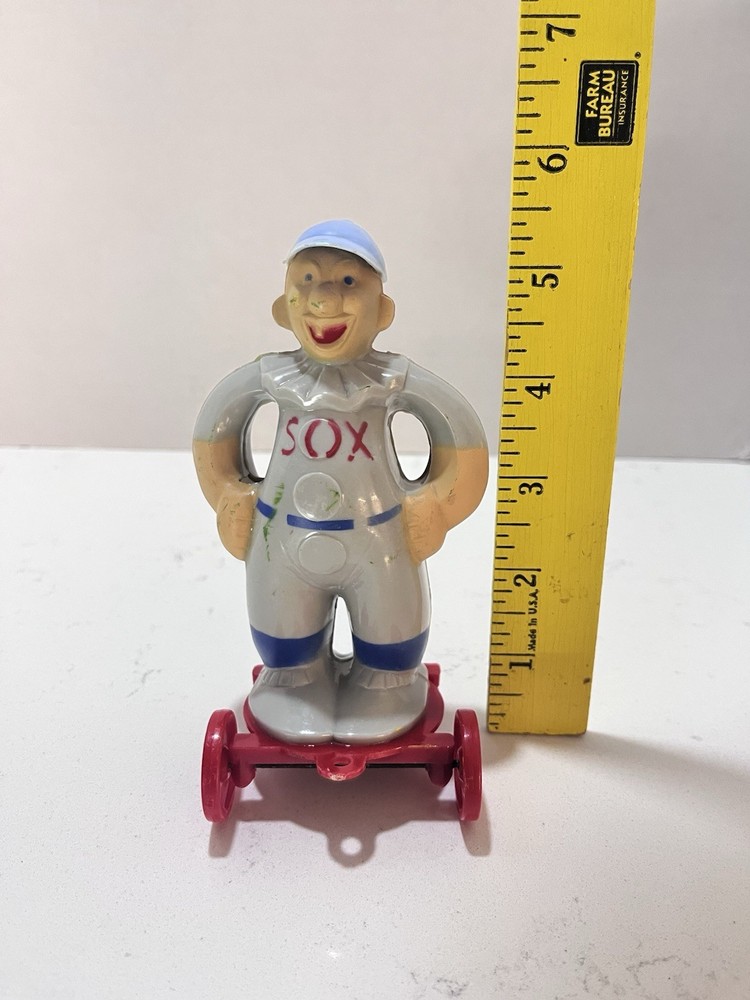 Vtg 1950's Very Rare Rosbro SOX Plastic Pull Toy
