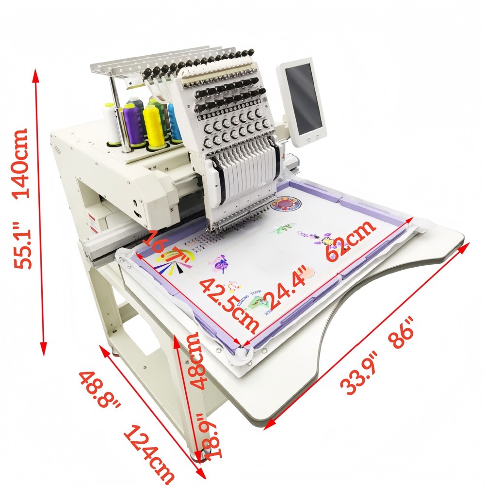 Automatic Single-head Computerized Embroidery Machine Clothing Embroidery