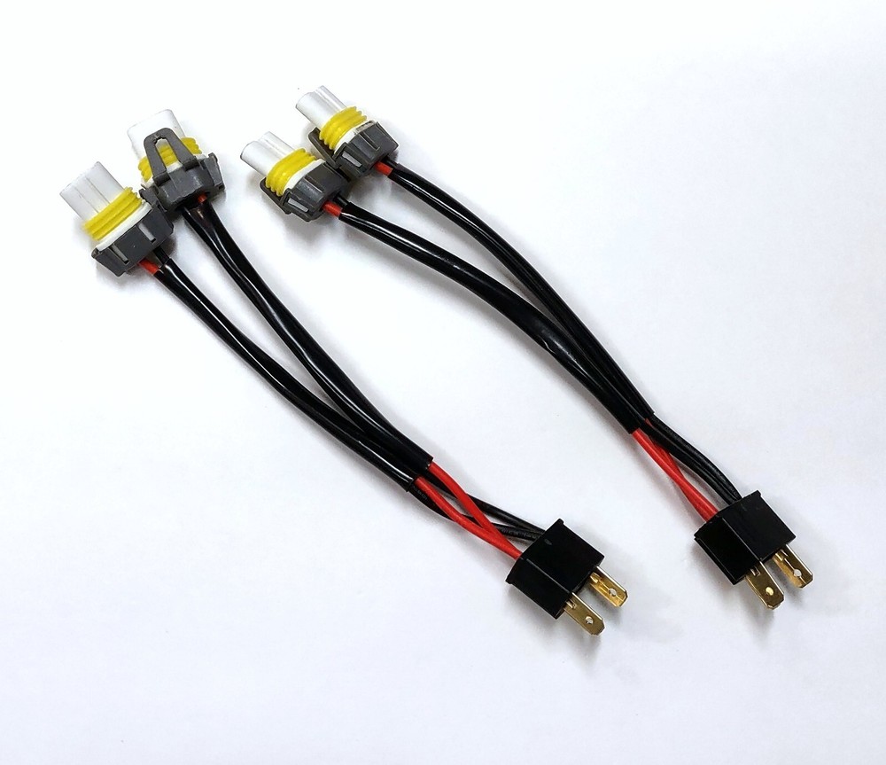 Conversion Wire 9003 H4 TO 9005 9006 Two Harness Head Light Adapter Plug Play