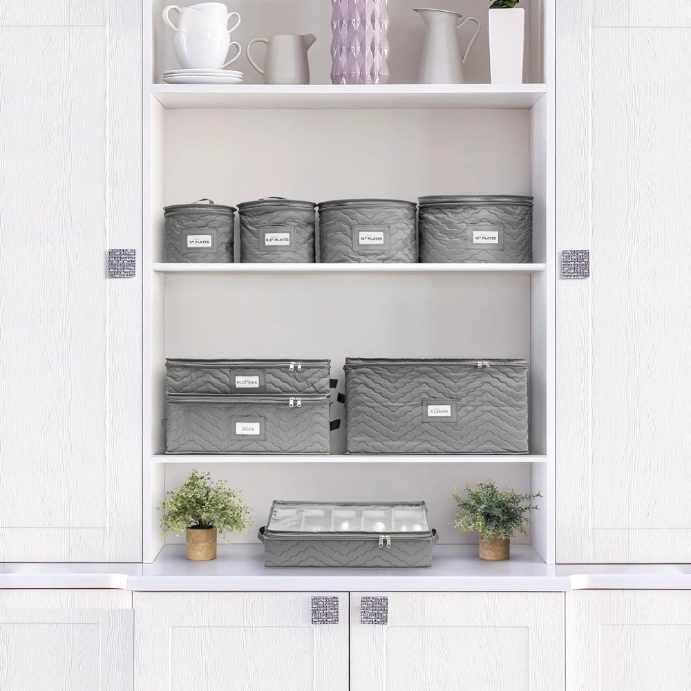 Dinnerware Storage 5-Piece Set for Protecting or Transporting China Plates