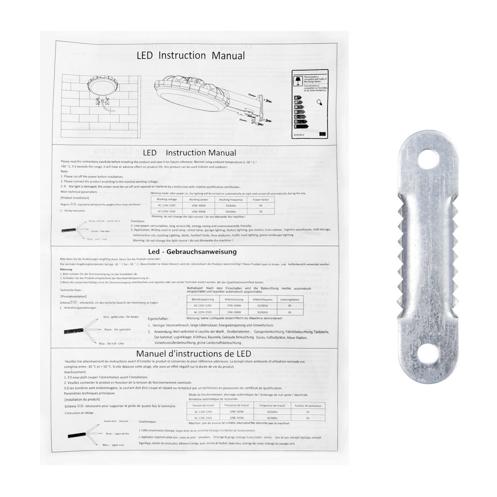 300W LED Barn Yard Street Outdoor Security Light Dusk to Dawn Flood Lights Yard