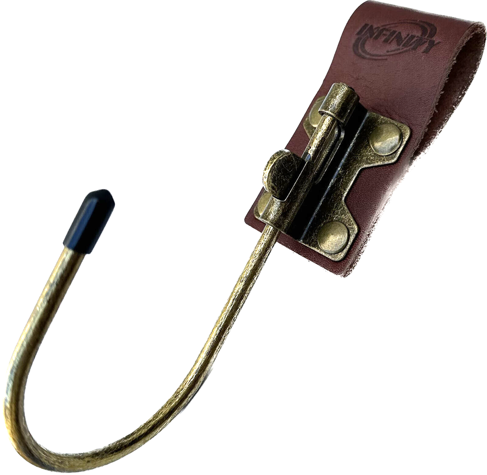 Vintage Leather Belt Loop & Metal Float Tool Hook Trowel/Electric Drill Hanger