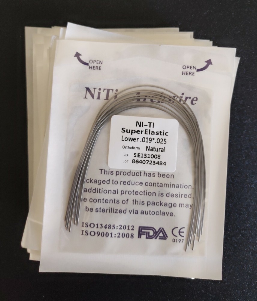 10 Packs 100 Pcs Super Elastic Niti Arch Wire Rectangular Bows Nature Form