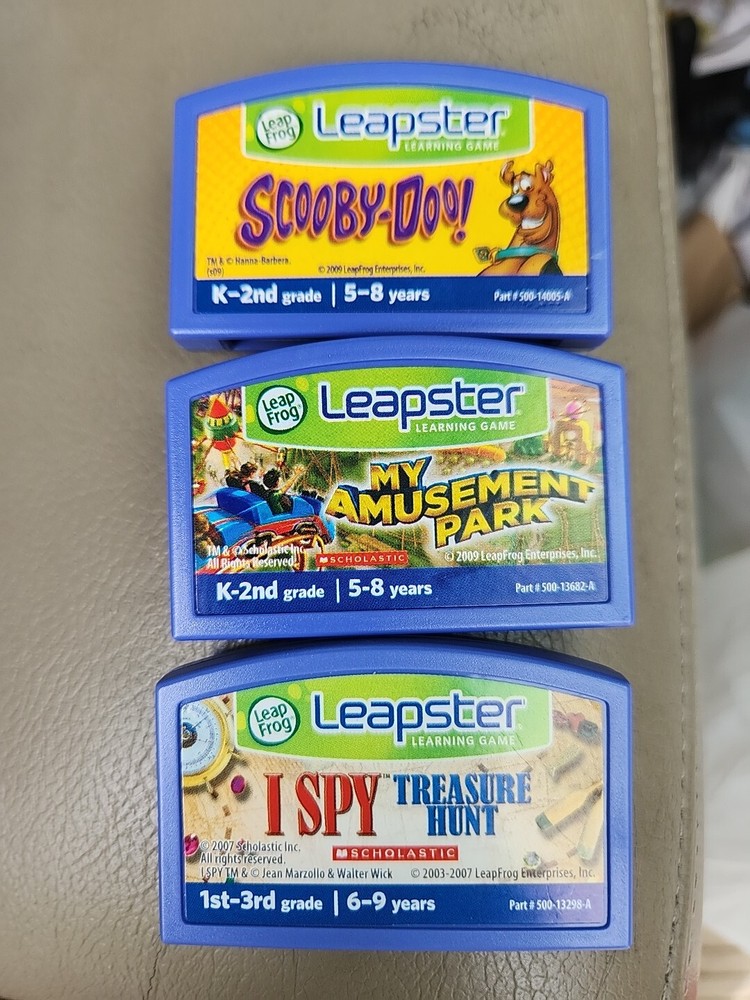 Leap Frog Leapster 5-8 years game cartridges