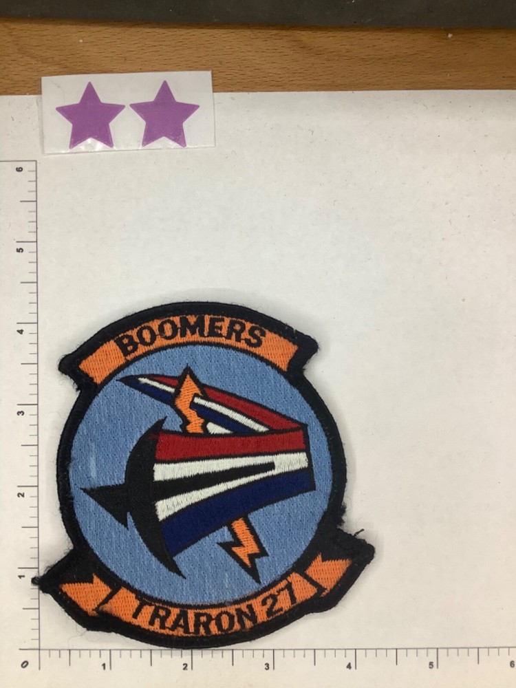 VINTAGE  US NAVY TRARON 27 SQUADRON PATCH
