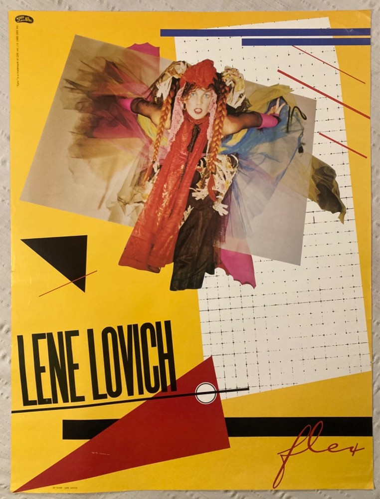 Lene Lovich 1980 Promo Poster Flex Stiff Epic Records J