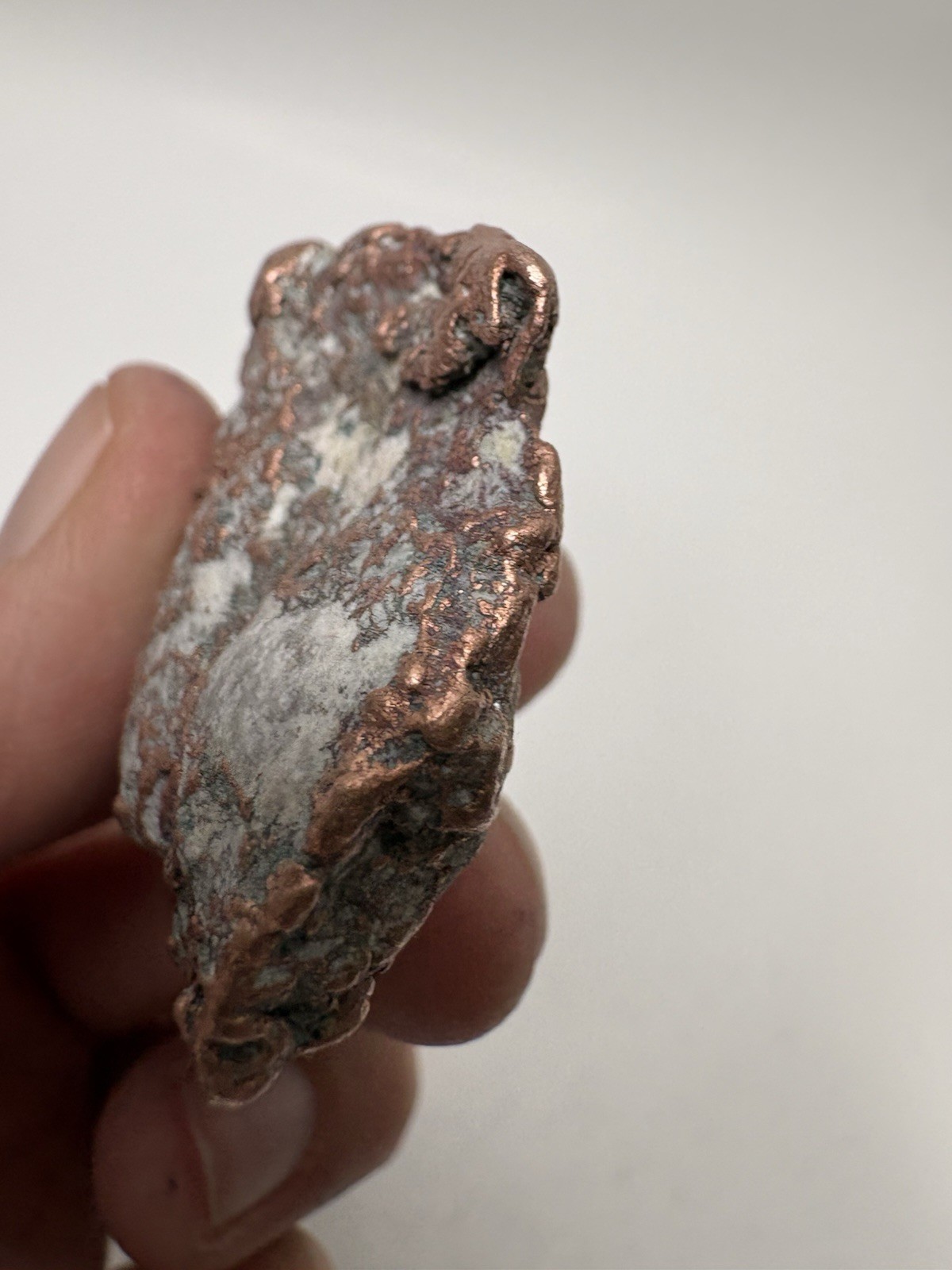 Pure Copper Rock Nugget Native Mineral Display Jewelry Specimen Upper Michigan