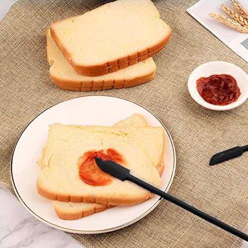 8 Pack Mini Silicone Spatula Set Double Ended Jar Scraper Tiny Spatula