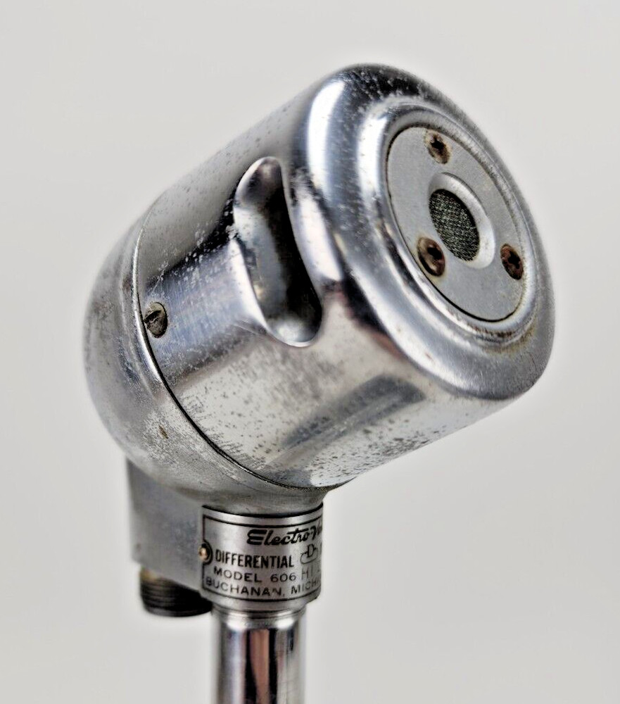 Vintage Electro-Voice 606 Dynamic Microphone Tested Working Harp EV AS IS #2