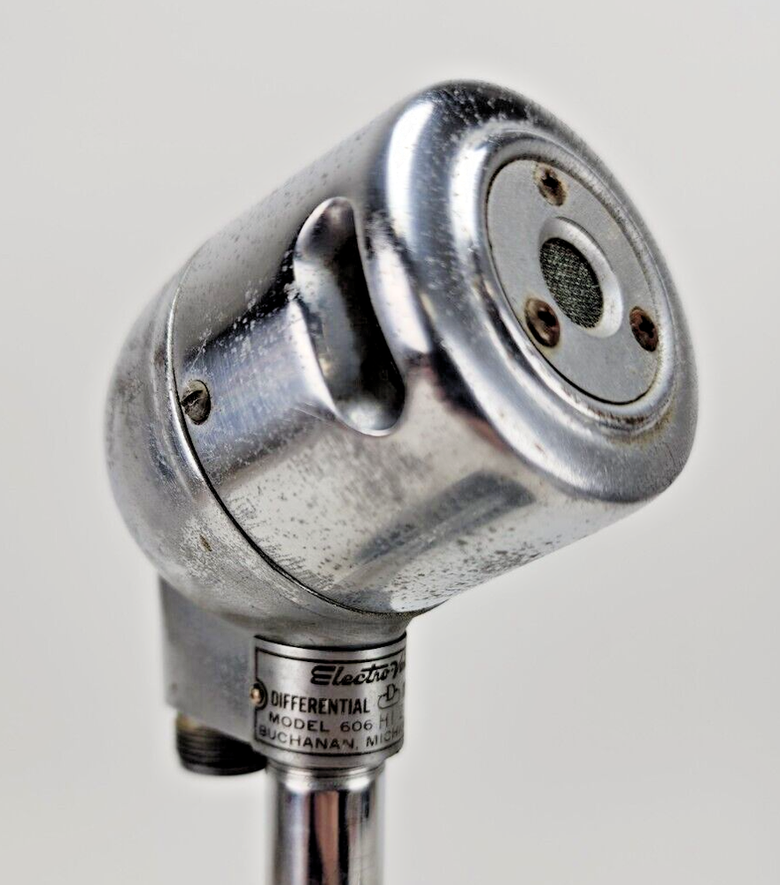 Vintage Electro-Voice 606 Dynamic Microphone Tested Working Harp EV AS IS #2