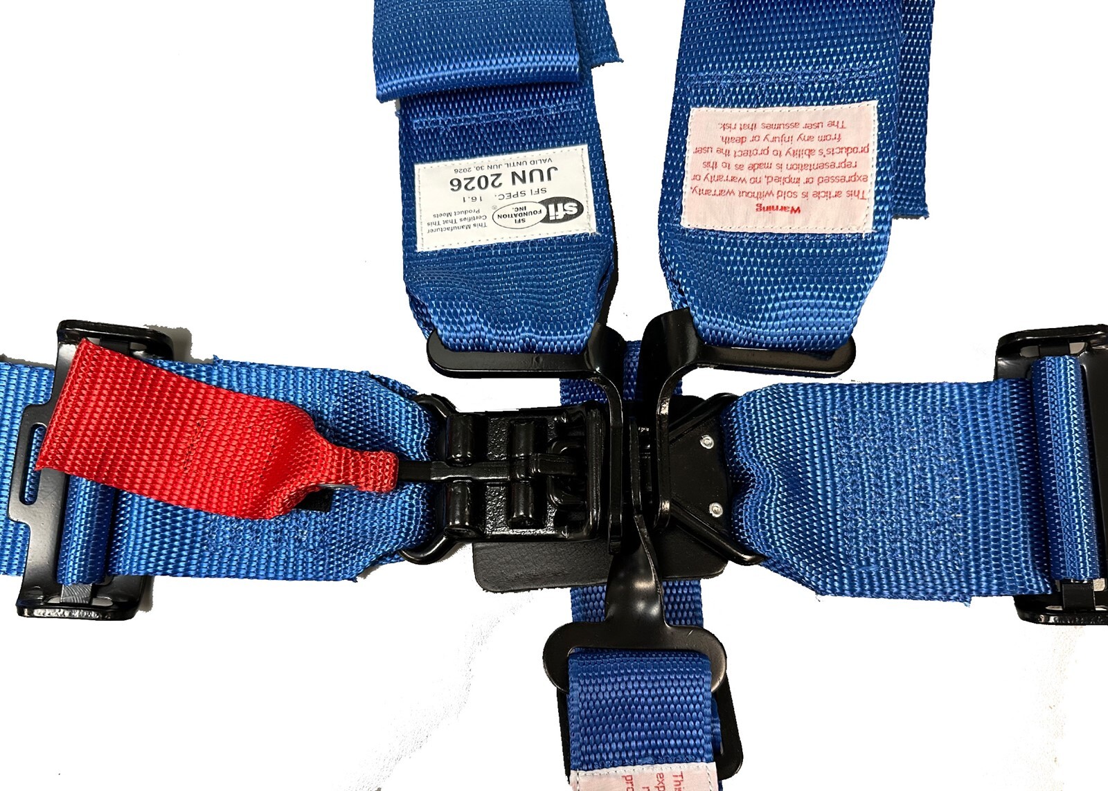 SFI Date 2026 Blue 5 Point 3" Wide Safety Race Harness Seat Belt Kit SFI 16.1