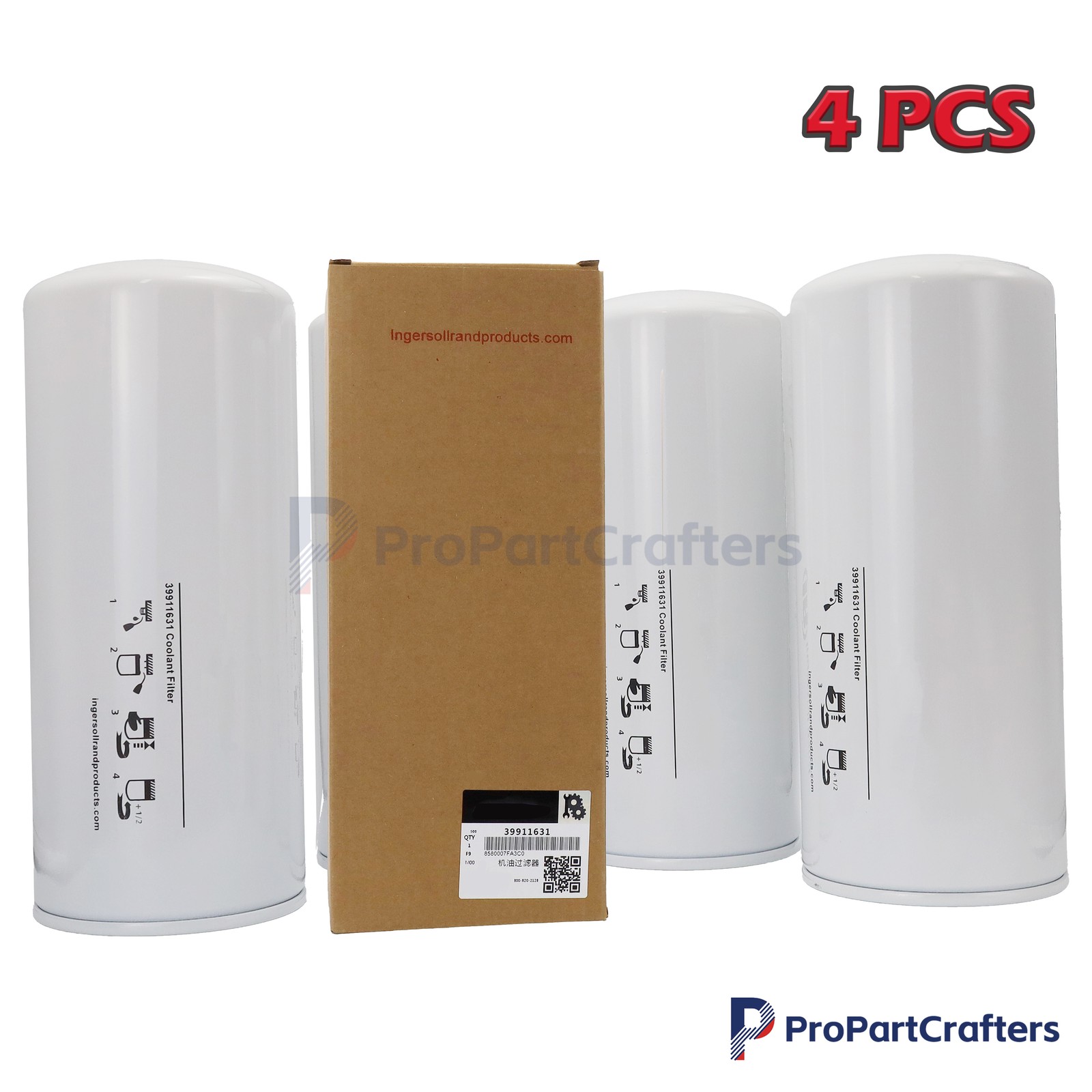 4pcs Oil Filter NEW In Box For Ingersoll Rand 39911631