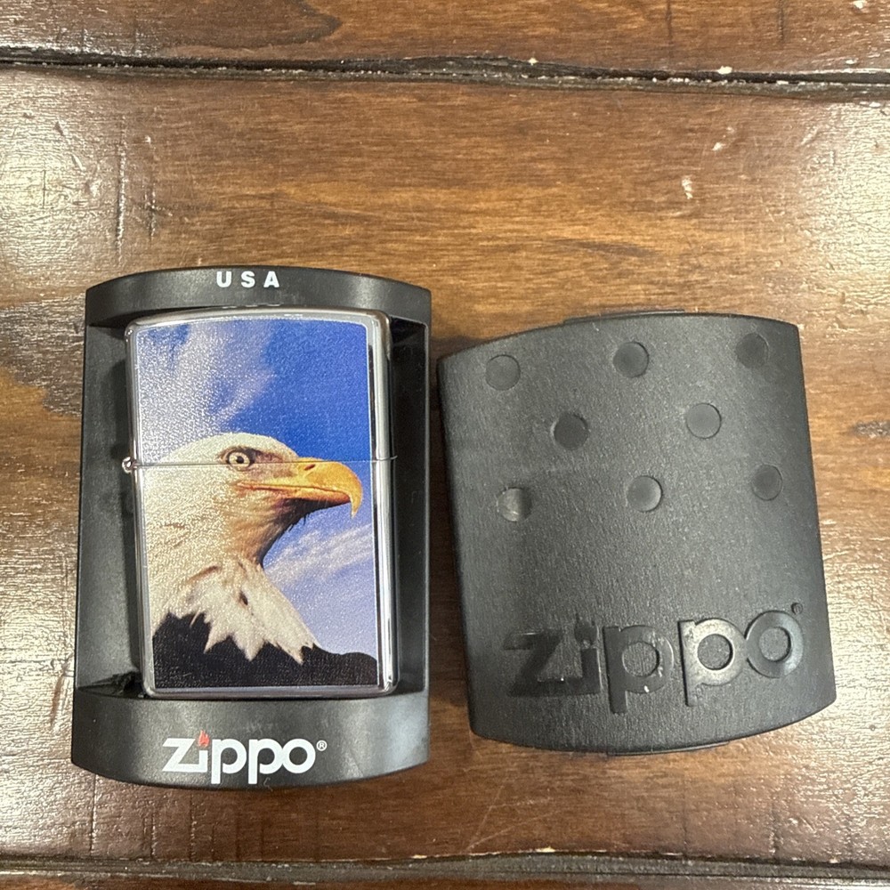 BALD EAGLE MOUNTAINS ZIPPO LIGHTER MINT IN BOX