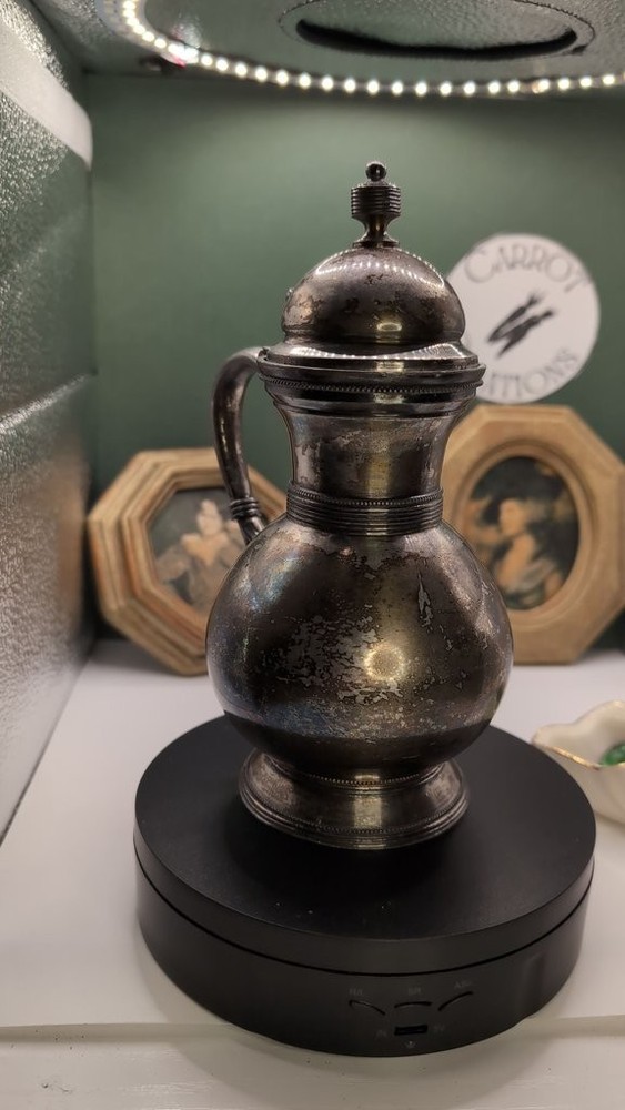 Vintage Silver-Plated Lidded Pitcher