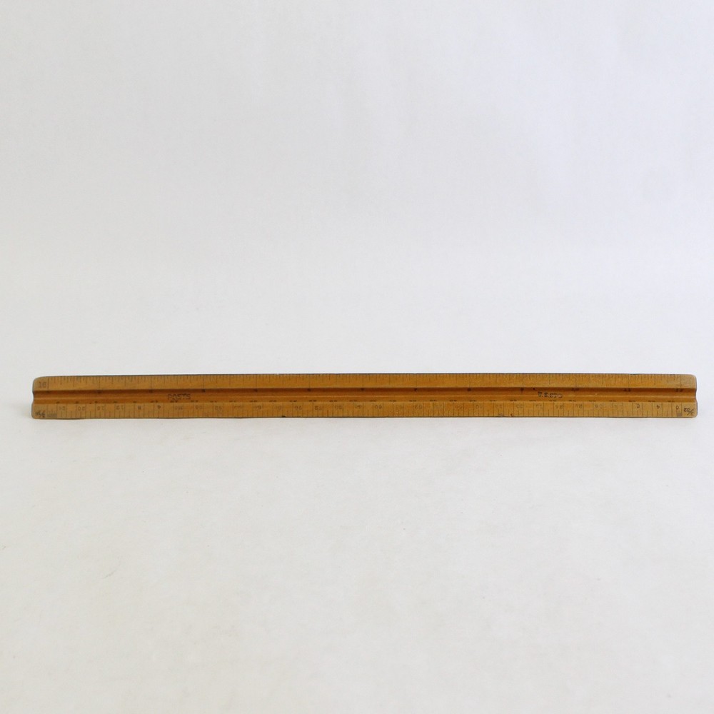Posts Architect Drafting Triangular Scale Ruler Vintage