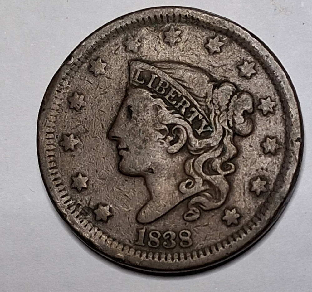 1833-1841 Large Cent Set - 9 Pieces