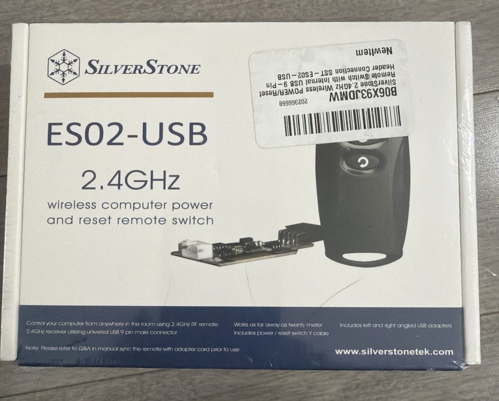 SilverStone ES02-USB Wireless Computer Power & Reset Remote Switch