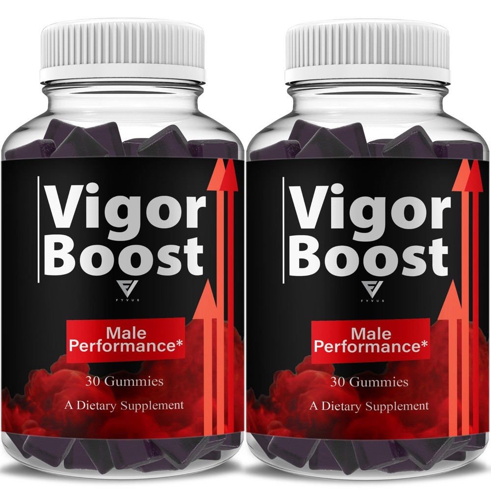 (2 Pack) Vigor Boost Performance Gummies, VigorBoost Premium Gummy (60 Gummies)