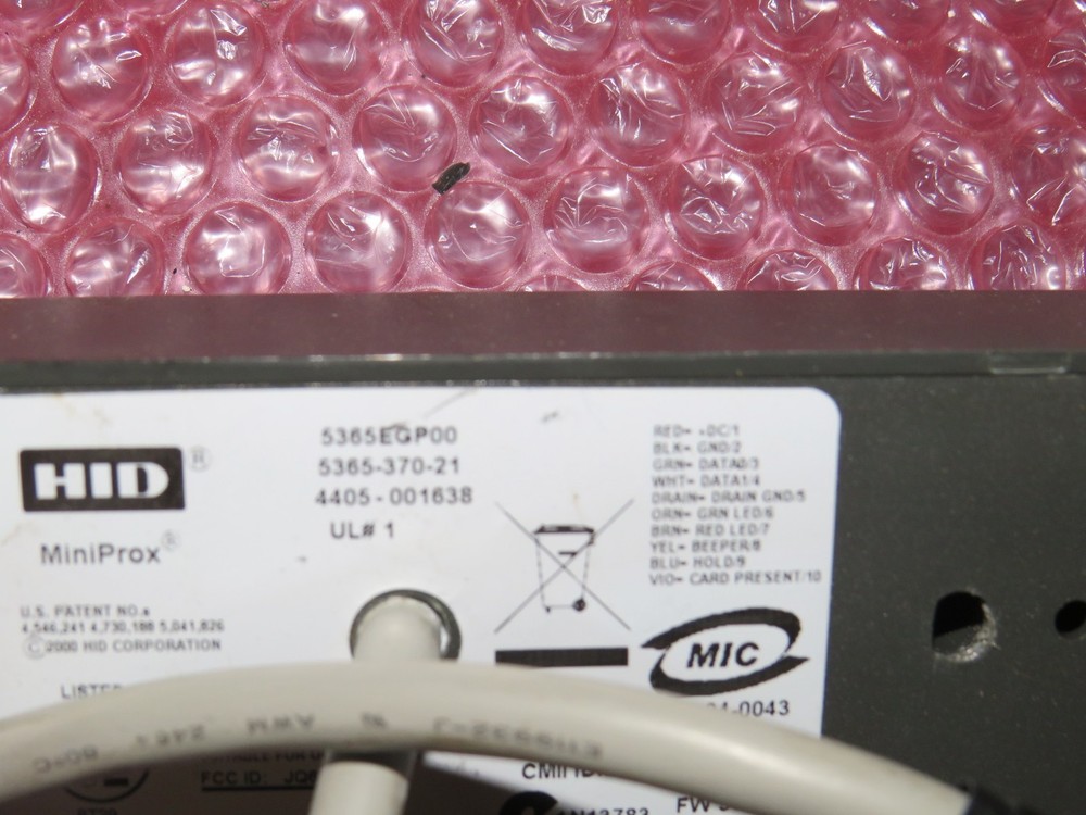 HID 5365EGP00 MINIPROX ACCESS CARD READER