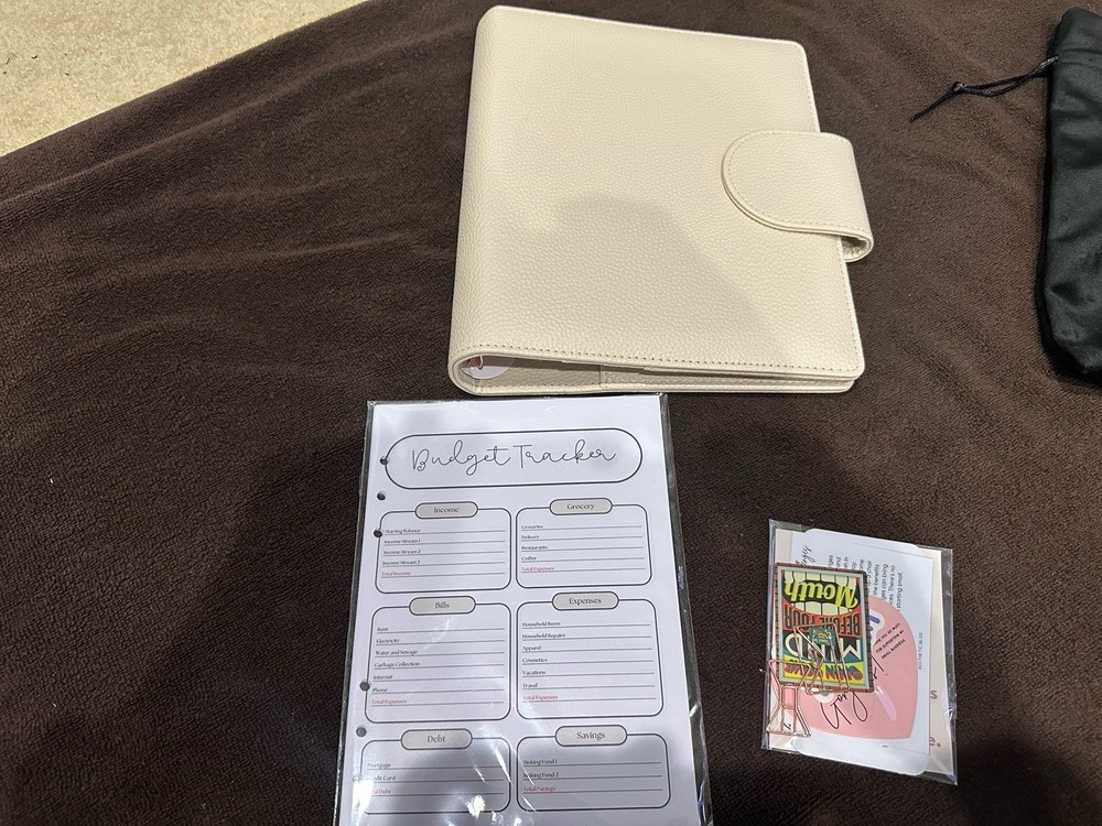 A6 Customized Tory Cash Stuffing Budget Binder Wallet