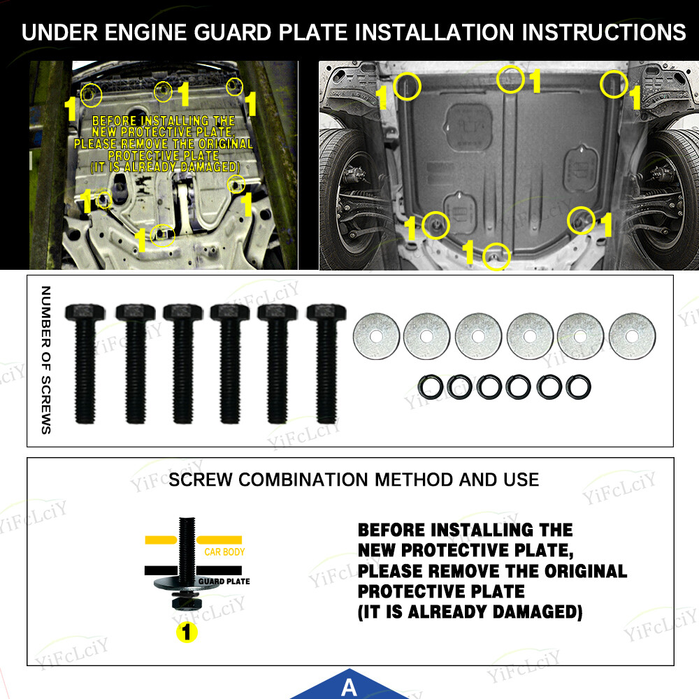Engine Splash Shield For Hyundai Sonata 2011-2014 Auto Under Guards Mudguards