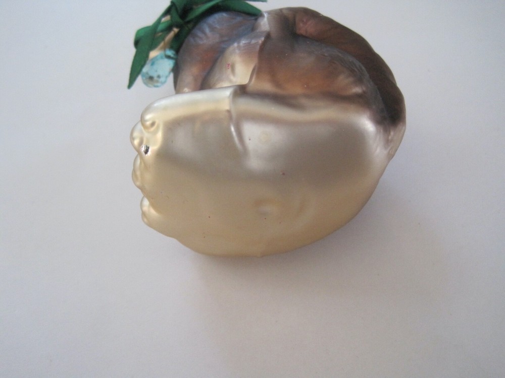 Glass Bear Christmas Ornament