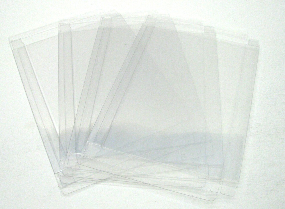 5x DVD SIZED STEELBOOK (SIZE DV2)-CLEAR PLASTIC PROTECTIVE BOX PROTECTOR SLEEVE