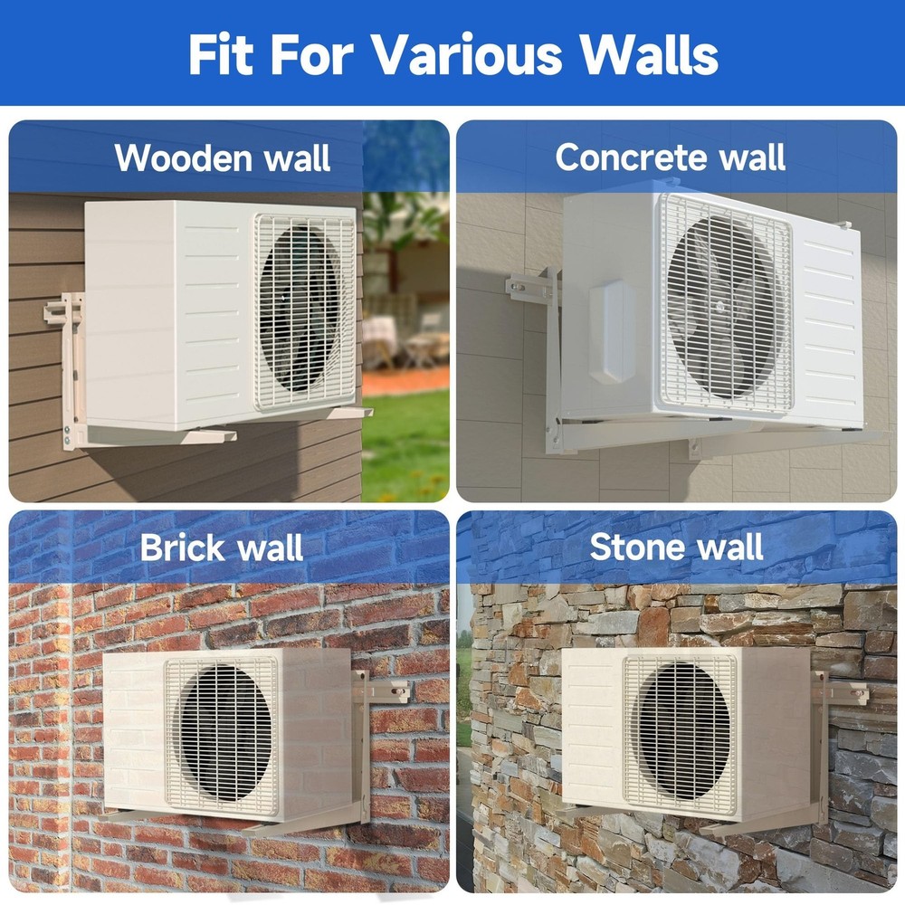 Mini Split Wall Mounting Bracket: Condenser Wall Mount Rack for 7000 9000 120...