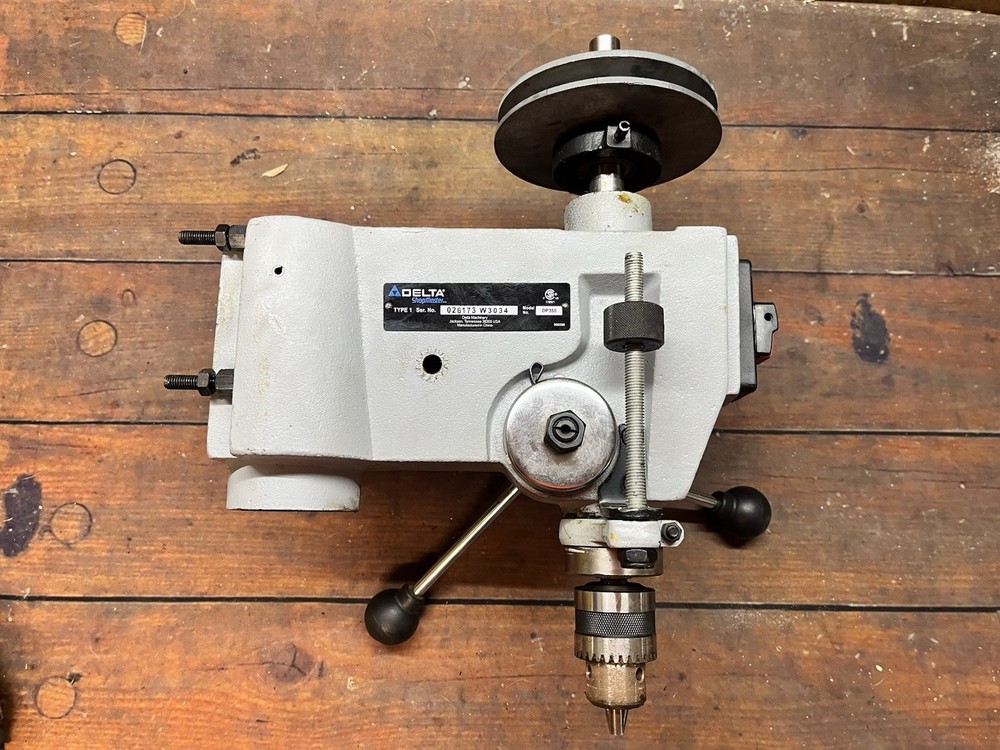 Delta 12" Drill Press Head Assembly Spindle Quill Chuck Variable Speed