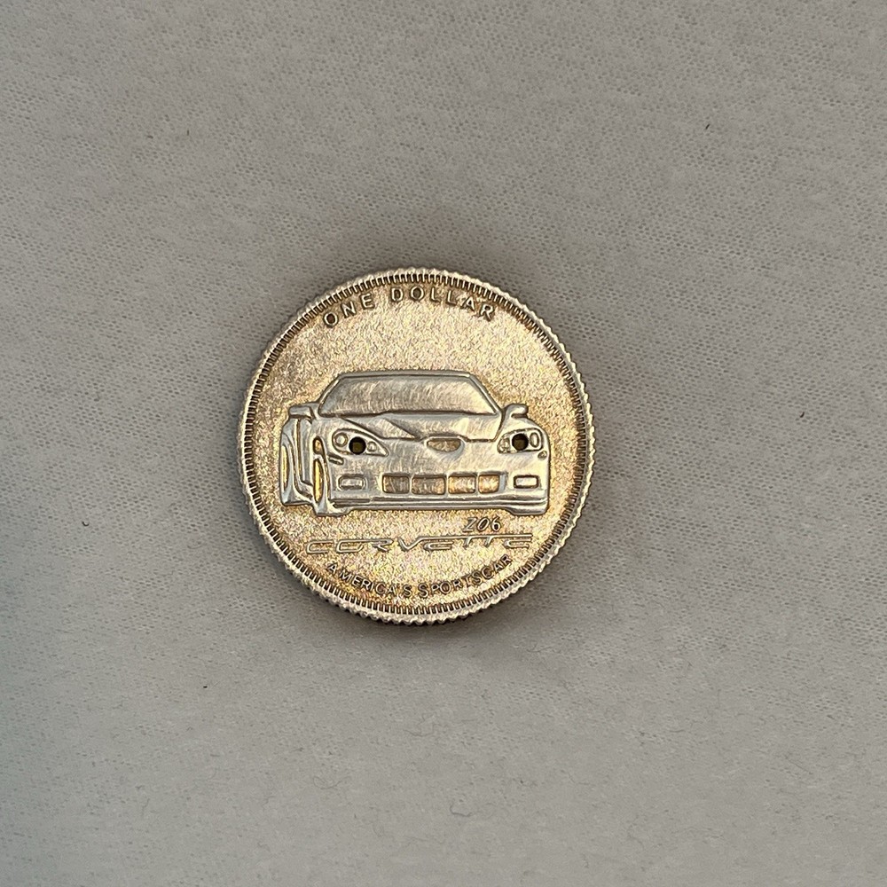 Corvette Light Up GM 100th Anniversary Coin